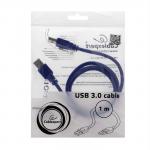 Кабель Cablexpert CCP-USB3-AMAM-1M, USB-A (male)-USB-A (male), USB 3.0, 1м, синий
