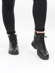 2221-1 BLACK Ботинки подростковые зимние (искусственные материалы)
