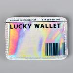 Картхолдер Lucky wallet с зажимом, 10 х 7,5 см