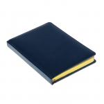 Ежедневник недатированный А5+, 136 листов Sidney Nebraska, обложка искусственная кожа, золотой срез, ляссе, синий