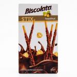 Бисквитные палочки Biscolata Stix Hazelnut в молочном шоколаде с лесным орехом, 32 г