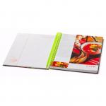 Книга для записи кулинарных рецептов, А5, 80 листов на гребне "Яркие рецепты", 5 цветных разделителей, твёрдая обложка