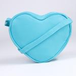 Сумка детская в форме сердца «Фея», голубой/розовый, 19х17х5 см