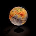 Глобус физико-политический "Глобен", интерактивный, диаметр 320 мм, с подсветкой от батареек, с очками