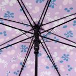Зонт - трость полуавтоматический «Цветочки», 8 спиц, R = 51 см, цвет сиреневый