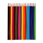 Цветные карандаши 18 цветов «Школа Творчества», трёхгранные