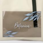 Сумка текстильная шоппер Botanica с карманом, 35 х 0,5 х 40 см, бежевый