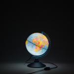 Глобус политический "Глобен", интерактивный, рельефный, диаметр 210 мм, с подсветкой, с очками