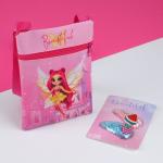 Набор для девочки Маленькая волшебница: сумка и заколки для волос, цвет розовый