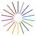 Цветные карандаши 18 цветов, детские, шестигранные, ударопрочные, BIC Kids Evolution