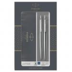 Набор Parker Jotter Core KB61 Stainless Steel CT, ручка шариковая, корпус из нержавеющей стали + карандаш механический 0.5 мм