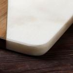 Доска для подачи Magistro Marble, 30?15 см, из мрамора и акации, цвет белый