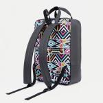 Рюкзак-сумка на молнии, цвет разноцветный