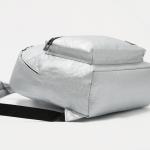 Рюкзак, отдел на молнии, наружный карман, водонепроницаемый, цвет серебристый