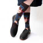 28319 Дизайнерские носки серии Вдохновение "Портреты" Пабло Пикассо", р-р 36-42 (коричневый, розовый)