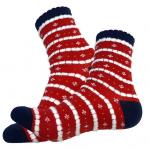 48379 Дизайнерские носки серии Рождество и Новый год "Пушистое рождество" р-р 38-42 (красный)