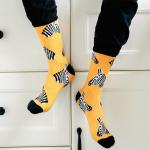 Дизайнерские носки серии В мире животных "Зебра"