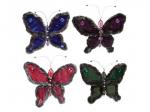 Декоративное украшение "Бархатная бабочка", с цвет.страз., 20 х 15 см,в пак., 4 цв. в асс. 508-959