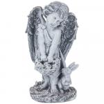 169-568 фигурка декоративная "ангел с корзинкой" высота=30см