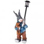 Lefard 169-499 фигурка "заяц с  фонарем и игрушкой" высота 68 см