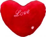 192-208 декоративная подушка сердце красное " love" 30*26*10 см.без упаковки (кор=150шт.)