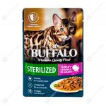 Mr.Buffalo STERILIZED индейка в соусе пауч д/кошек 85г B307