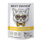 Best Dinner пауч для кошек и котят Курица с морковью мусс сливочный 85г 3679 Бест Диннер