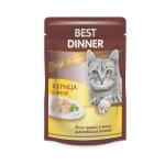 Best Dinner пауч для кошек Курица в желе 85г High Premium 3655 Бест Диннер