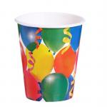 Набор бумажной посуды «Праздник», воздушные шары и серпантин, 6 стаканов, 6 тарелок