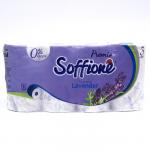 Туалетная бумага Soffione Premium Toscana Lavender, 3 слоя, 8 рулонов