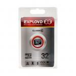 Карта памяти Exployd MicroSD, 32 Гб, SDHC, класс 10