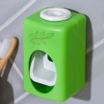 Выдавливатель для зубной пасты механический «Листья», зеленый