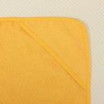 Полотенце-накидка махровое «Котик», размер 75?125 см, цвет жёлтый, хлопок, 300 г/м?