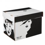 VETTA Короб для хранения со съемной крышкой, 32х25х25 см, картон