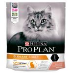 Корм PRO PLAN Elegant OPTI DERMA (комплекс для поддержания здоровья кожи и красоты шерсти), для взрослых кошек, с лососем, 400 г