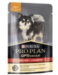 Корм PRO PLAN Adult OPTI SAVOUR (комплекс с высокой вкусовой привлекательностью) (в соусе) для собак малых пород, c говядиной, 85 г