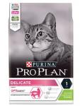 Корм PRO PLAN Delicate OPTI DIGEST (комплекс для поддержания здорового пищеварения) для кошек с чувствительным пищеварением, с ягненком, 3 кг