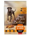 Корм PRO PLAN Duo Delice Medium & Large OPTI BALANCE (комплекс, учитывающий возраст и телосложение) для собак средних и крупных пород, с говядиной, 10 кг