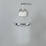 Дозатор для жидкого мыла настенный Accoona A11813, 200 мл, стекло, цвет хром