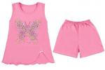 Пижама для девочки с принтом розового цвета