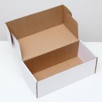 Коробка самосборная, без окна, белая, 16 х 35 х 12 см