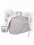 Комплект в кроватку 6пр BABY BOO GRAY серый 1393 ЗГ