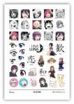Слайдер-дизайн для ногтей UNA LUNA - Anime Герои разных культовых аниме, символы
