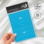 Слайдер-дизайн для ногтей UNA LUNA - Thin greenery Изящные цветы и растения