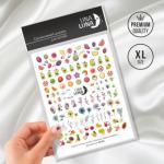 Слайдер-дизайн для ногтей UNA LUNA - Volumetric set Цветы и фрукты ЛЕТО