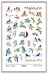 Слайдер-дизайн для ногтей UNA LUNA - Birds so realistic Реалистичные птички на ветках