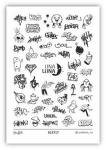 Слайдер-дизайн для ногтей UNA LUNA - Graffiti SC3717