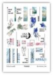 Слайдер-дизайн для ногтей UNA LUNA - Colored marble Цветной мрамор, образы, надписи
