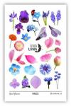 Слайдер-дизайн для ногтей UNA LUNA - Giant flowers Цветы крупным планом, лепестки