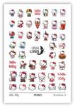 Слайдер-дизайн для ногтей UNA LUNA - Hello Kitty